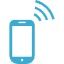 通信中のスマフォアイコン