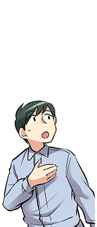胸を撫で下ろす緑髪の男性